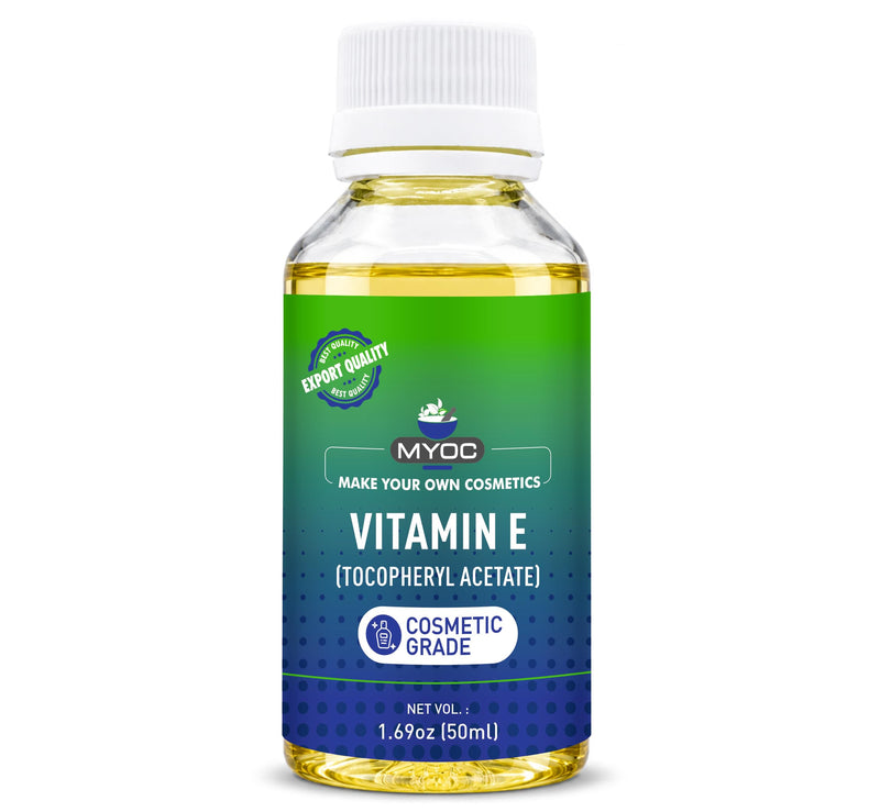 Tocopherol Acetate Vitamin E Cosmetic Grade Oil-Soluble Ingredient for Creams Lotions Serums Oils & DIY Formulations (50 ml / 1.69 fl oz)