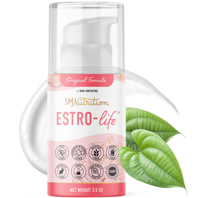 [Australia] - Original Estro-Life Balancing Skin Cream for Women | Cosmetic Skin Cream with 175mg of Estriol per Container with Vitamin A | Soy-Free, Cruelty-Free, and Non-GMO | 84 Applications, 3.5oz Pump Original Formula 