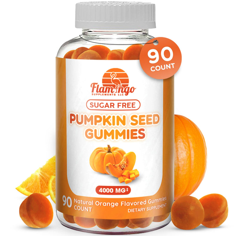 [Australia] - Pumpkin Seed Oil Gummies (4000mg) Sugar-Free Naturally Flavored- Pumpkin Seed Oil for Hair Growth, Bladder, Urinary Tract Support, Young Skin Supplement - Vegan, Halal Pumpkin Seed Extract- 90 Count 