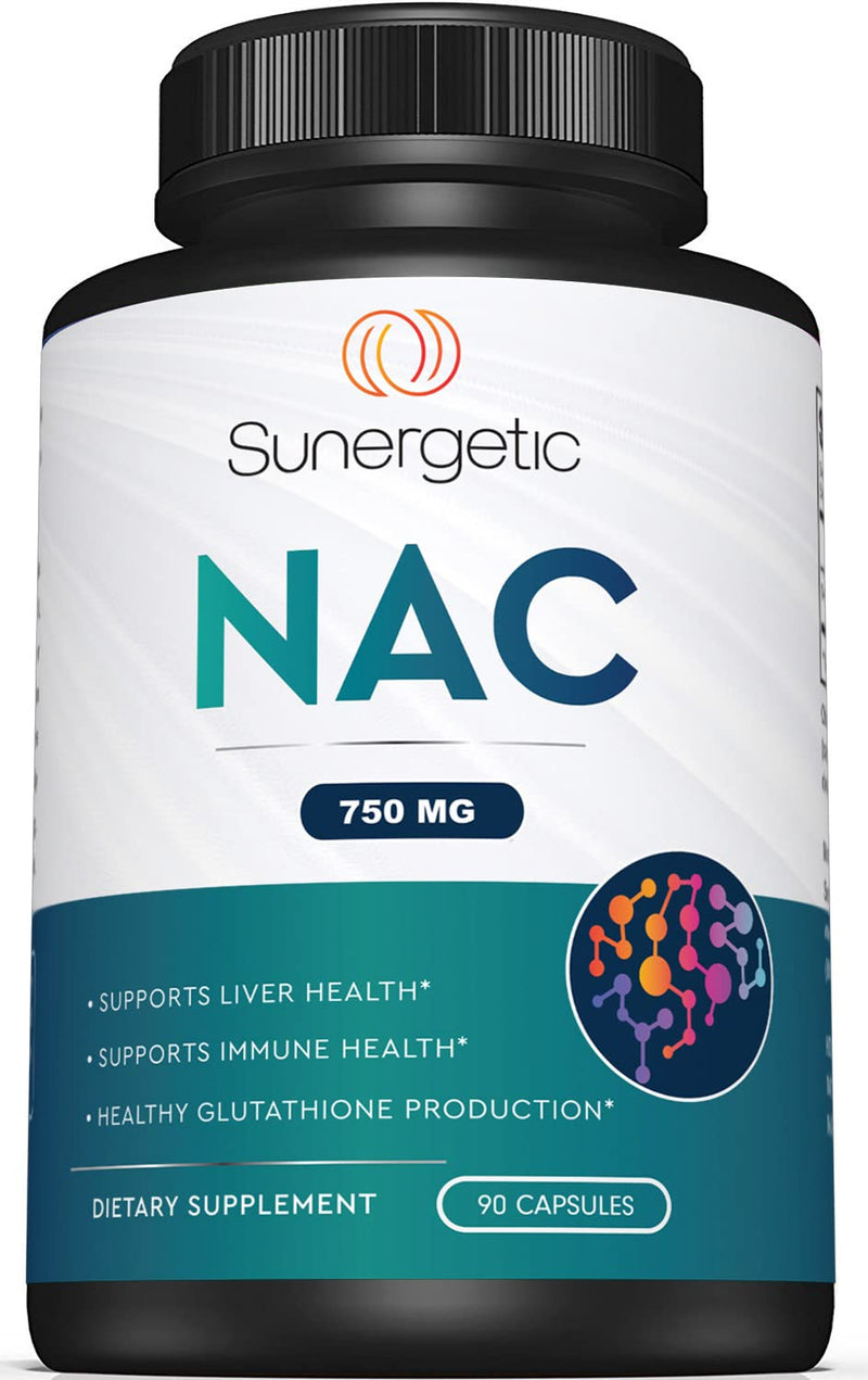 [Australia] - Premium NAC Supplement N-acetyl Cysteine – 750mg Per Capsule – Supports Liver, Detox Immune, Cellular & Respiratory Health – 90 N acetyl Cysteine Capsules 