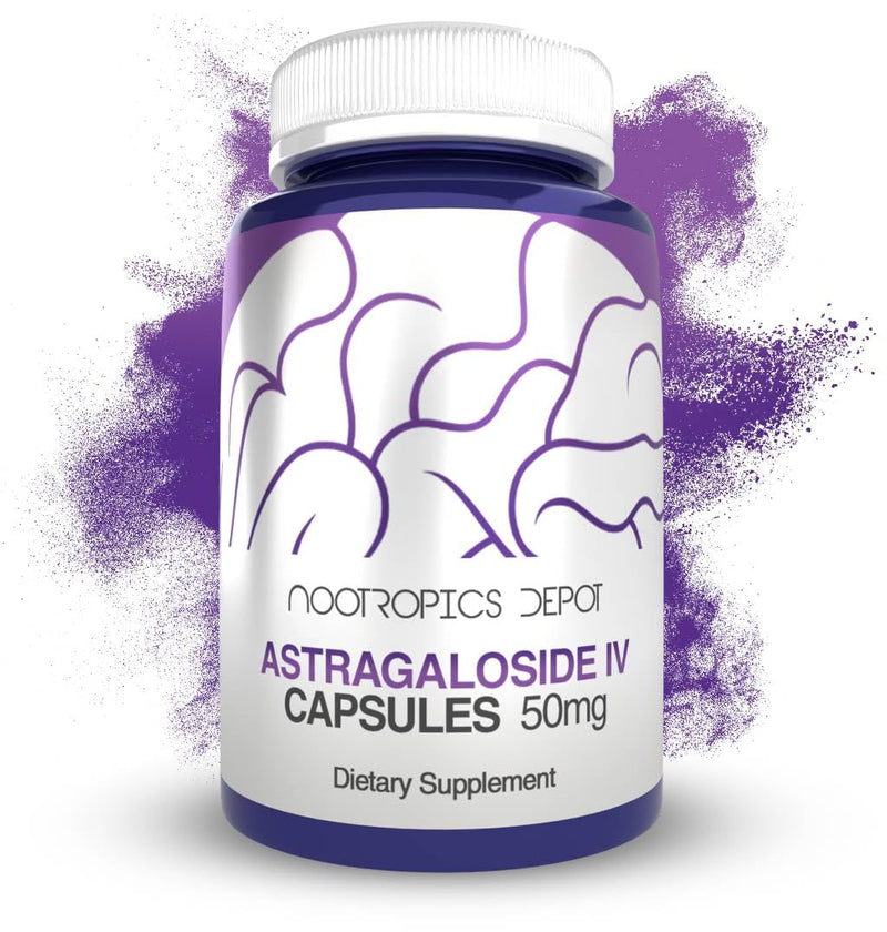 [Australia] - Nootropics Depot Astragaloside IV Capsules | 50mg | Astragalus membranaceus | 30 Count | Neuroprotective, Immune Support, Lengthens Telomeres 30 Count (Pack of 1) 
