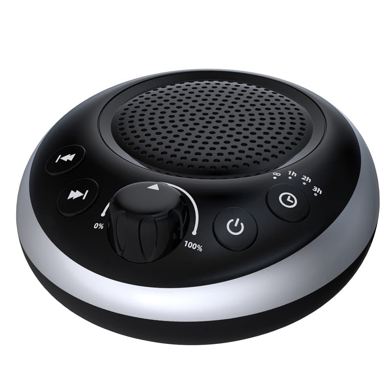 [Australia] - Loudspeakers Sound Machine Brown Noise Machine White Noise Machine Nonstop 30 Soothing Sounds for Baby Kids Adults Sleep Machine Auto-Off Timer Memory Function for Home Travel Office Black 