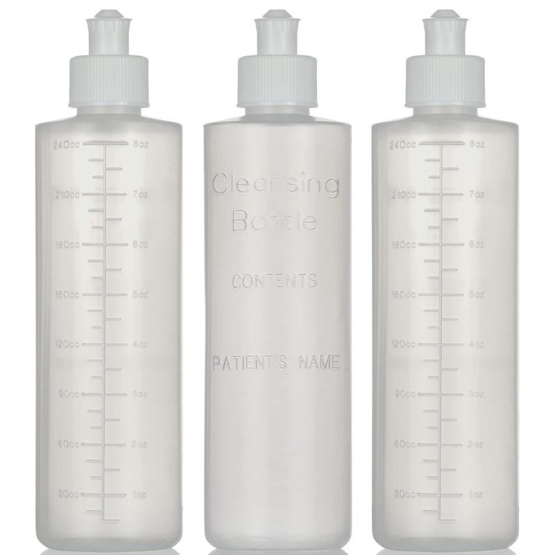 [Australia] - Perineal Lavette Irrigation Bottle for Postpartum Care - After-Birth Essentials for Mom to Soothe and Clean Perineal Area - Premium Portable Bidet for Women - 8OZ (Pack of 3) 