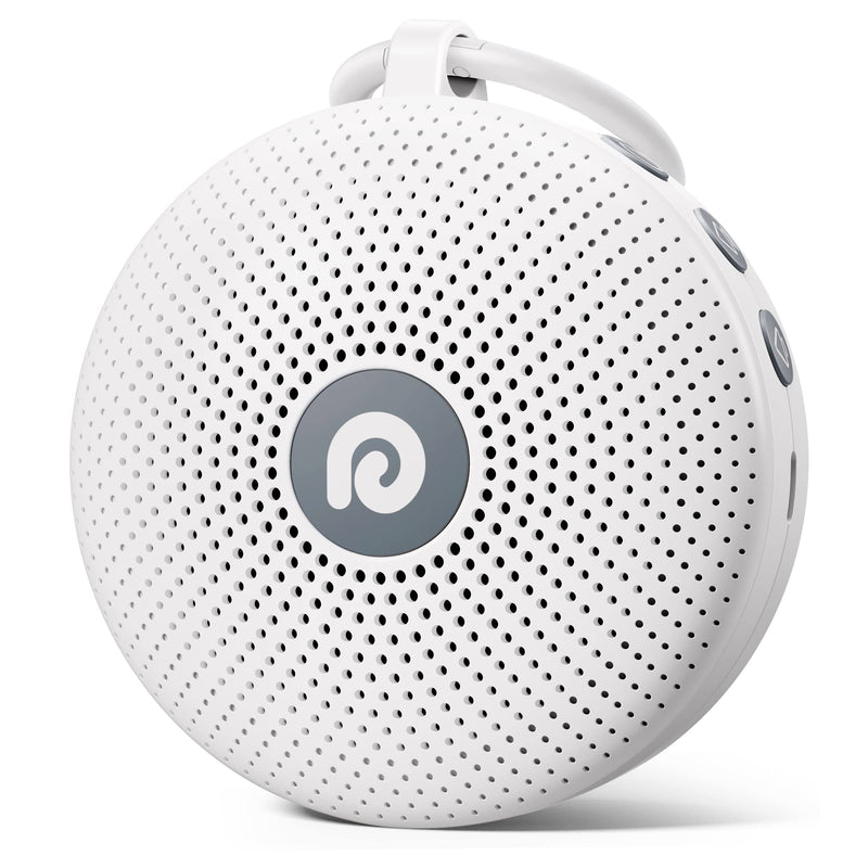 [Australia] - Dreamegg White Noise Machine - Portable Sound Machine for Baby Adult, Features Powerful Battery, 21 Soothing Sound, Noise Canceling for Office & Sleeping, Sound Therapy for Home, Travel, Registry Gift Classic White 