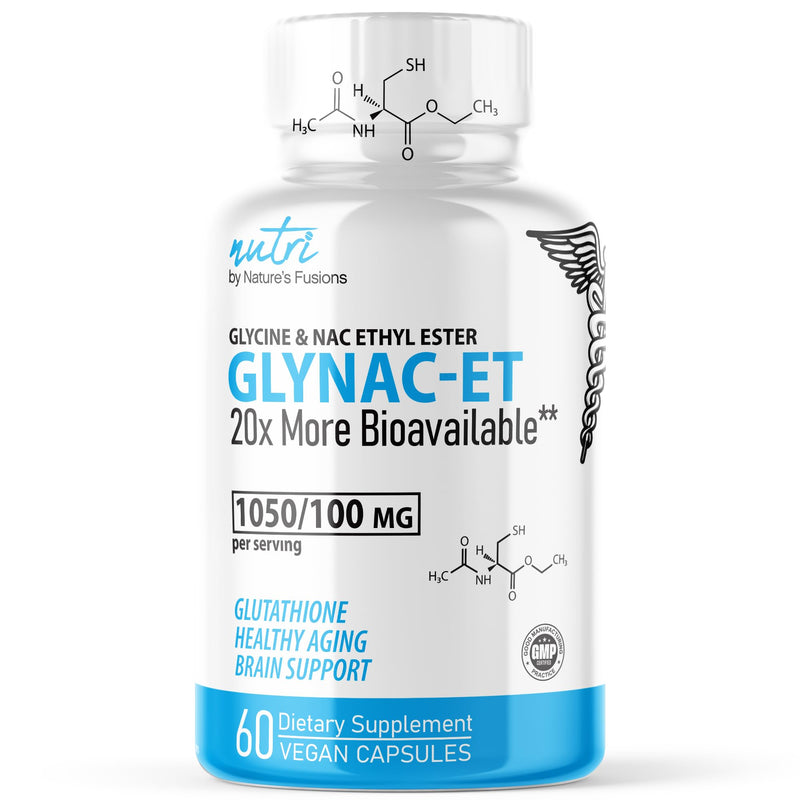[Australia] - GlyNAC-ET NAC Supplement N-Acetyl Cysteine Ethyl Ester - 20x More Bioavailable Than GlyNAC - Glycine & N-acetylcysteine Ethyl Ester Anti Aging Supplement, Boost Glutathione (60 Capsules) 