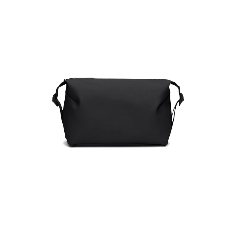 RAINS Weekend Wash Bag – Waterproof Toiletry, Makeup Kit Organizer, 1.2 gal | Waterproof toiletry bag, men & women; 4 L, coated zip, side compression buckles, Accessories, Cosmetics, Travel Essentials Black