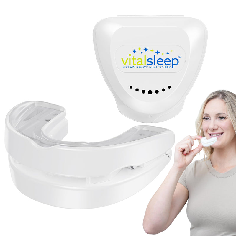[Australia] - VitalSleep Anti-Snoring Mouthpiece, Women's Size – Adjustable, Custom-Fit Snoring Solution – Comfortable FDA-Cleared Sleep Aid for Better Rest – Made in The USA 
