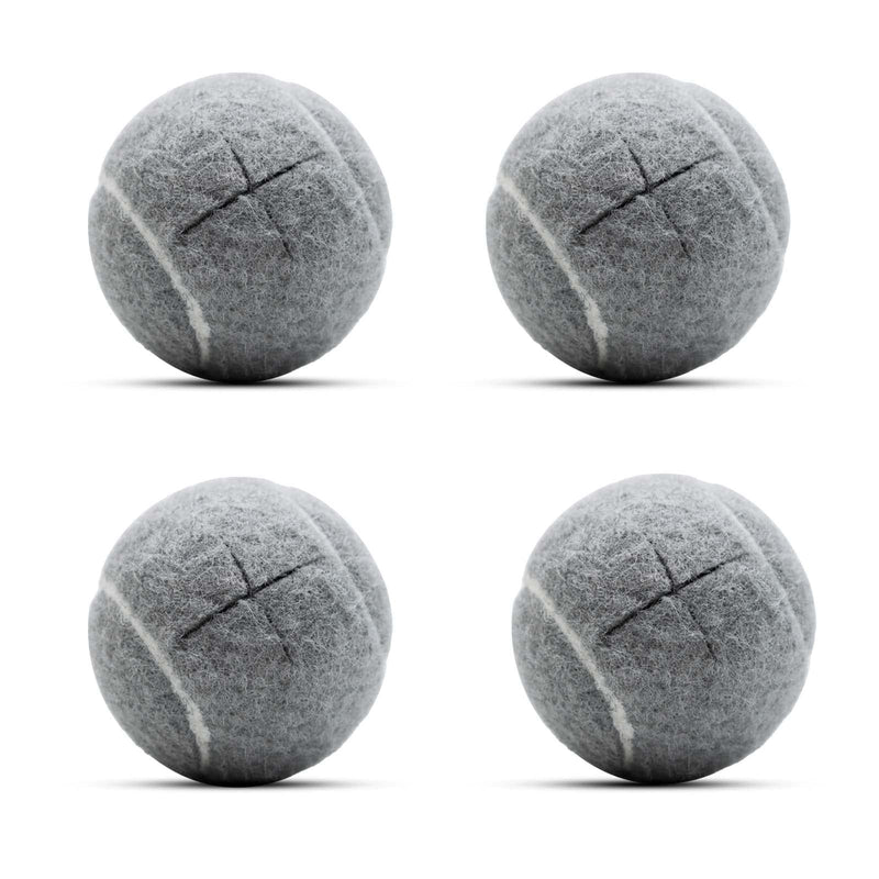 [Australia] - 4 PCS Precut Walker Tennis Balls for Furniture Legs Floor Protection, Heavy Duty Long Lasting Felt Pad Glide Coverings Grey 