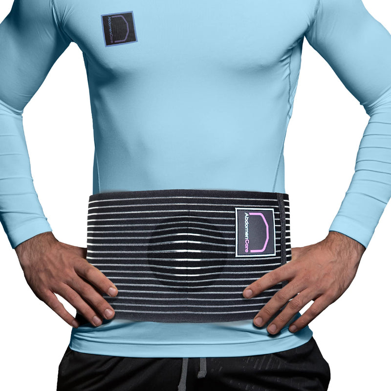 [Australia] - Umbilical Hernia Belt for Men and Women | Abdominal Hernia Belt for Women & Men with 2 unique compression pads | Belly Button Umbilical Hernia Belts for Men | L/XL L/XL (40 - 52 IN) 