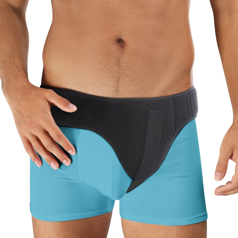 [Australia] - Hernia Belt for Men Inguinal Hernia Support | Groin or Lower Abdominal Hernia Truss Hernia Belts for Women or Mens Inguinal Hernias Support Belt | With Pressure Pad Fits Left or Right Groins (MEDIUM) Medium 