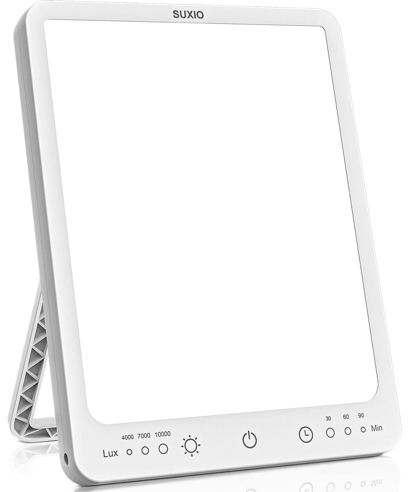 [Australia] - Light Therapy Lamp - 10000 Lux Therapy Light, 3 Timing & Mode Happy Lamp, Touch Control Daylight Lamp with Memory Function, Portable Light Therapy Box for Home/Office Use As Lift Mood USB-A 