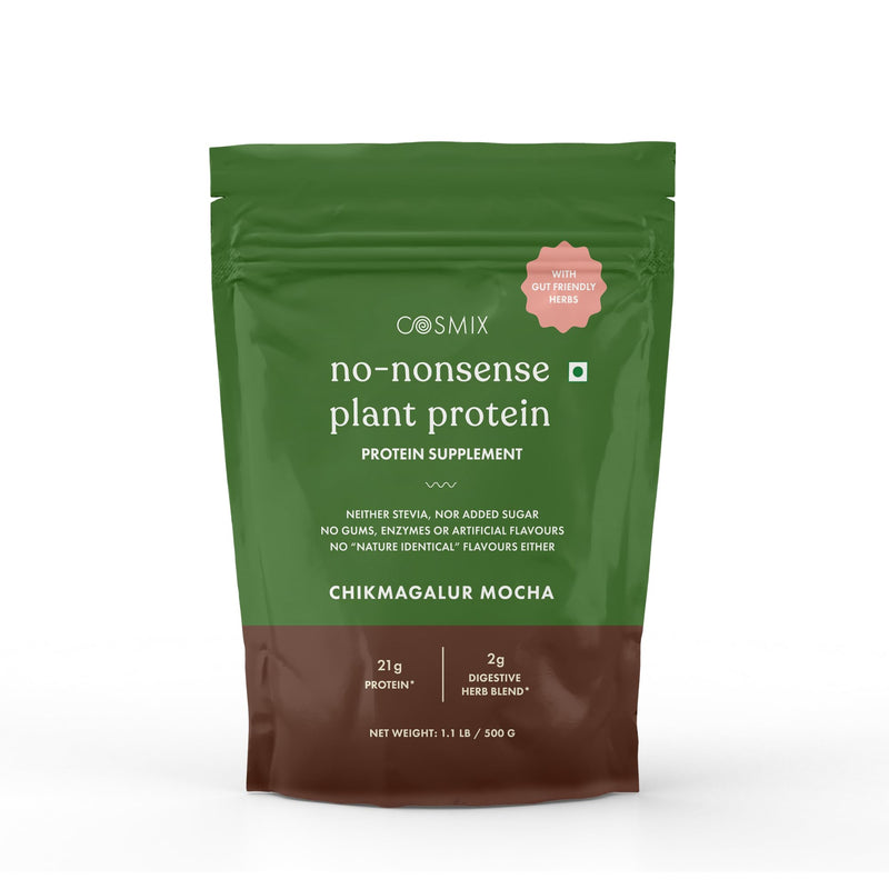 [Australia] - No Nonsense Plant Protein | Organic Brown Rice & Pea Isolate | Easy Digestion | 24G Protein/Serving | Gluten & Lactose Free | (Chikmagalur Mocha, 500g) Chikmagalur Mocha 0.18 Ounce (Pack of 100) 