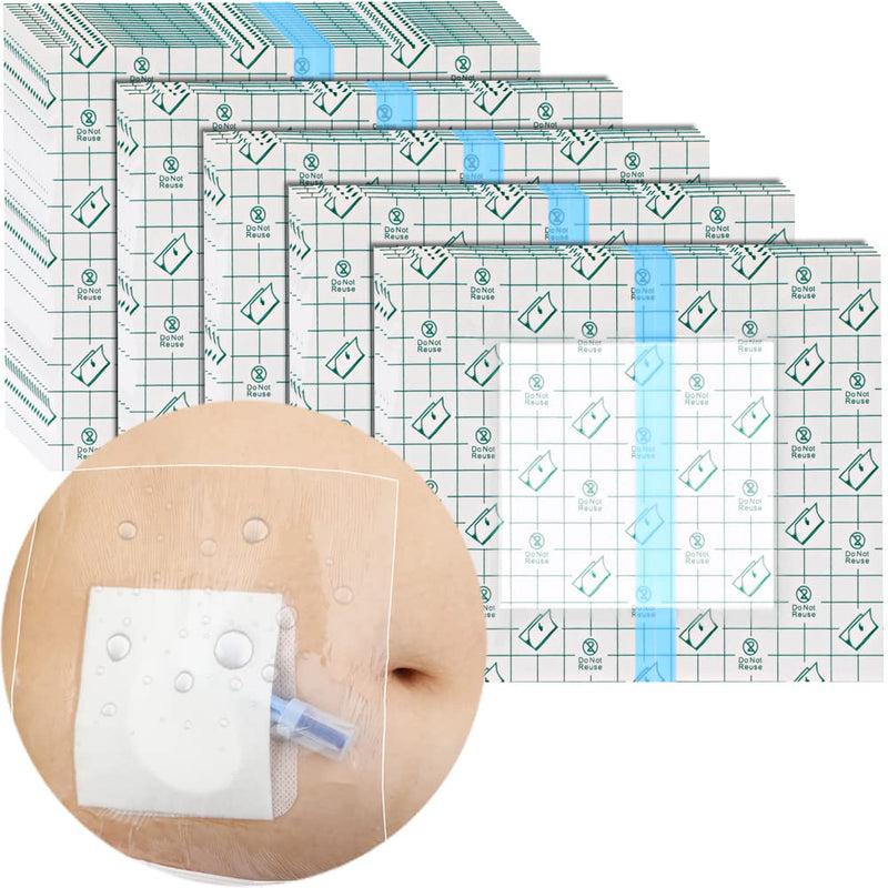 [Australia] - Waterproof Dialysis Catheter Shower Cover 10x12 Inch Protector with Non-Stick Center Pad PICC Line Bandage Patch Dressing Wounds Chest Port PD Peritoneal Accessories (Pack of 14) 10x12 Inch (Pack of 14) 