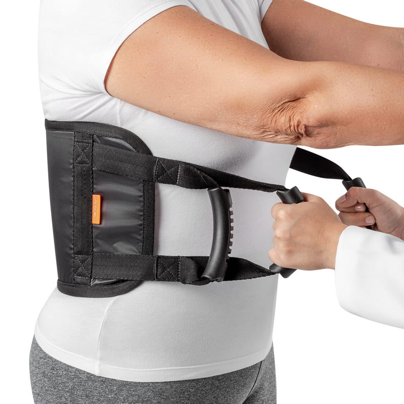 [Australia] - HIDROLIGHT - Padded Bed Transfer Lifting Belt - Safe and Comfortable Gait Belts for Seniors - Elderly Assistance Products, Medical Supplies, Health Care Products, Emergency Supplies - Black, One Size 