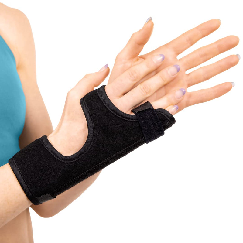 [Australia] - BraceAbility Ulnar Gutter Splint - Hand Support Brace for Metacarpal and Boxer's Fracture Treatment, Broken or Jammed Pinky and Ring Trigger Finger Pain Relief, Right or Left Immobilizer Cast (M) Medium 