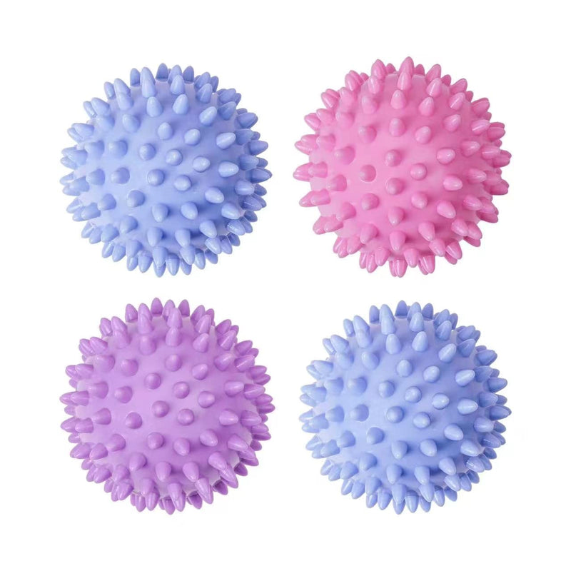 [Australia] - Reusable Laundry Dryer Balls - Eco Friendly Fabric Softener Alternatives Soften and Fluff Laundry Wrinkle Release(Set of 4 Random Color) Light Series 