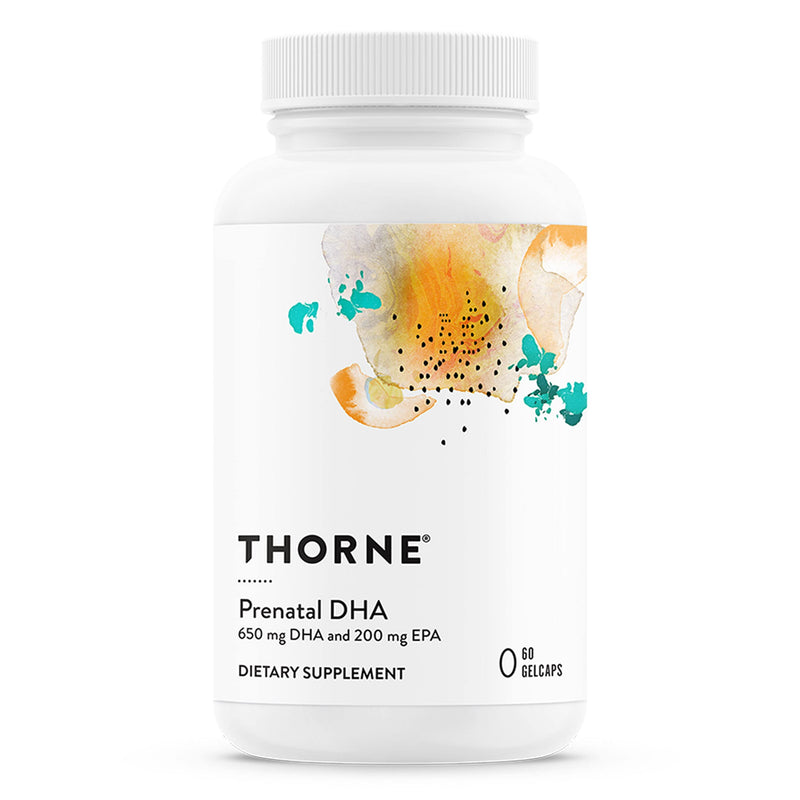 [Australia] - THORNE Prenatal DHA - 650 mg DHA and 200 mg of EPA - Supports Baby’s Brain and Nervous System Development from Pregnancy to Nursing - 60 Capsules 