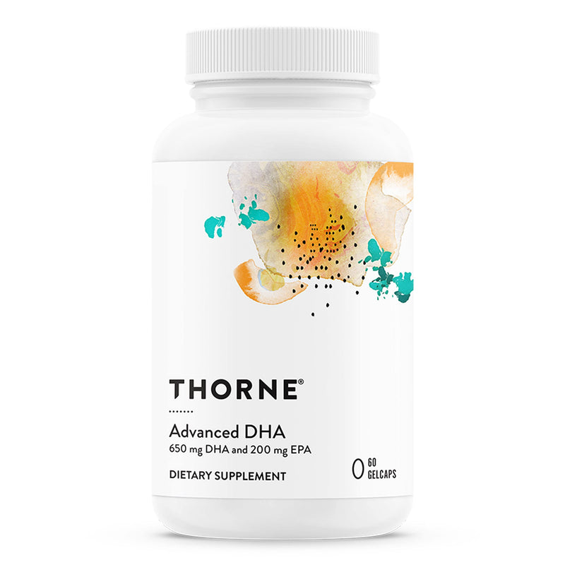 [Australia] - THORNE Advanced DHA - 650 mg DHA and 200 mg of EPA - Supports Healthy Brain Aging and Nerve Function - 60 gelcaps 