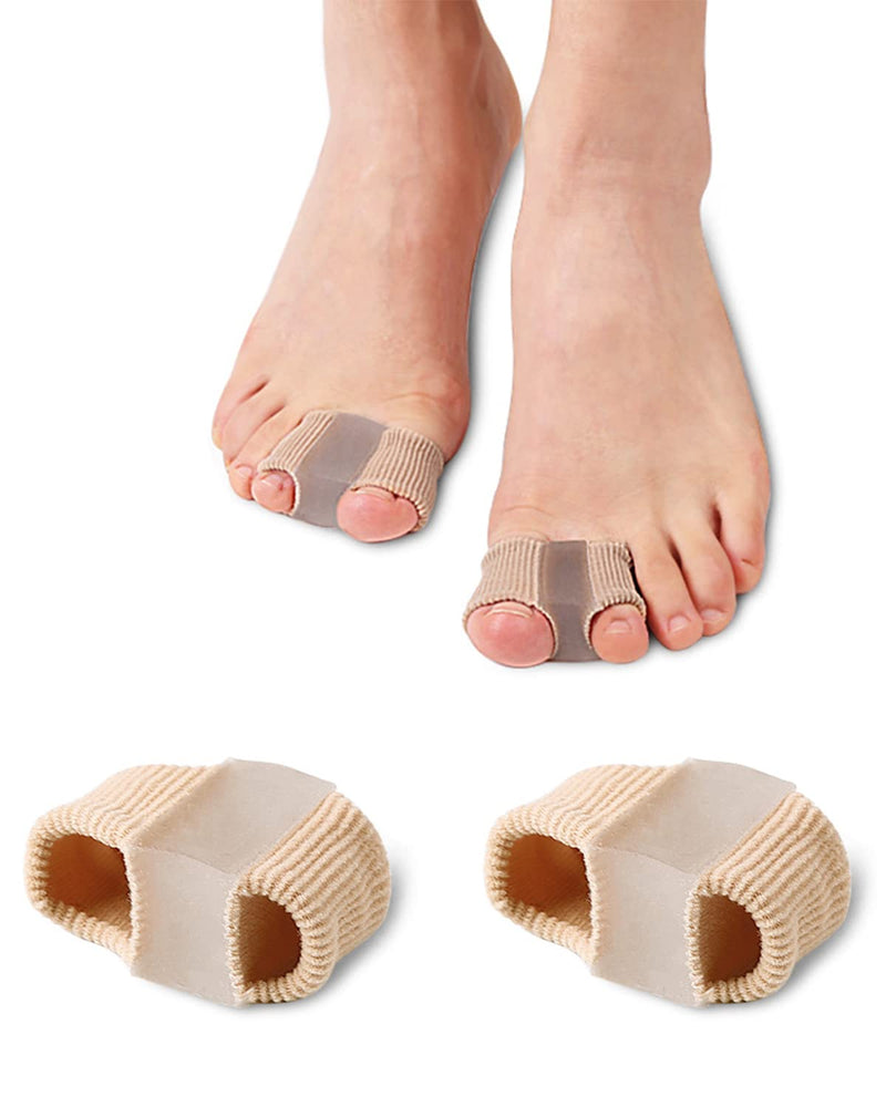 [Australia] - Bunion Toe Separators for Overlapping Toes Women Men, Gel Toe Spacers Bunion Corrector with 2 Loops for feet, Hammer Toe Straightener(2PC) 2pc 