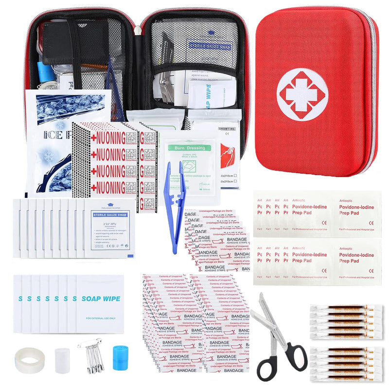 [Australia] - 276PCS First Aid Kit Home Car Camping Hiking Emergency Supplies Small Compact Lovely Bag for School Outdoor, Basic Outdoor Essentials Survival Kit for Travel AMORNING 276Pcs 