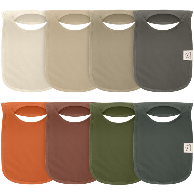 [Australia] - 8-Pack Baby Bibs for Boys, Girls - Pullover Bibs for Baby Girl, Baby Boy, Baby Girl Bib, Baby Boy Bibs, Baby Bandana Bibs,Baby Bibs For Drooling And Teething,Infant Bibs,Newborn (Brick) Brick 