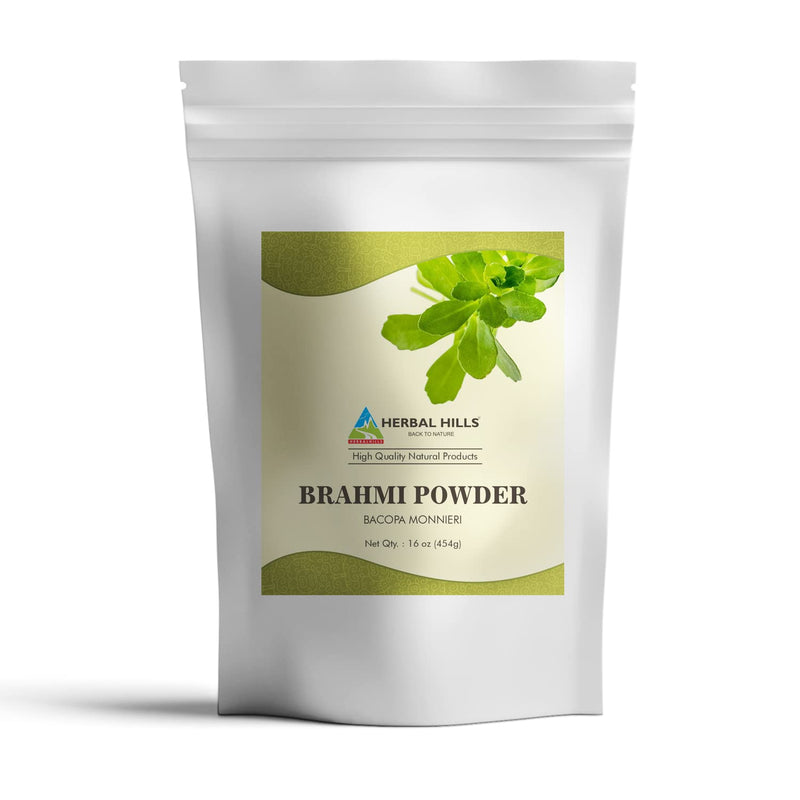 [Australia] - HERBAL HILLS Brahmi Powder Bacopa Monnieri Hair Care 1 Pound | 16 oz Pack of 1 (16 Ounce Pack of 1) 16 Ounce Pack Of 1 