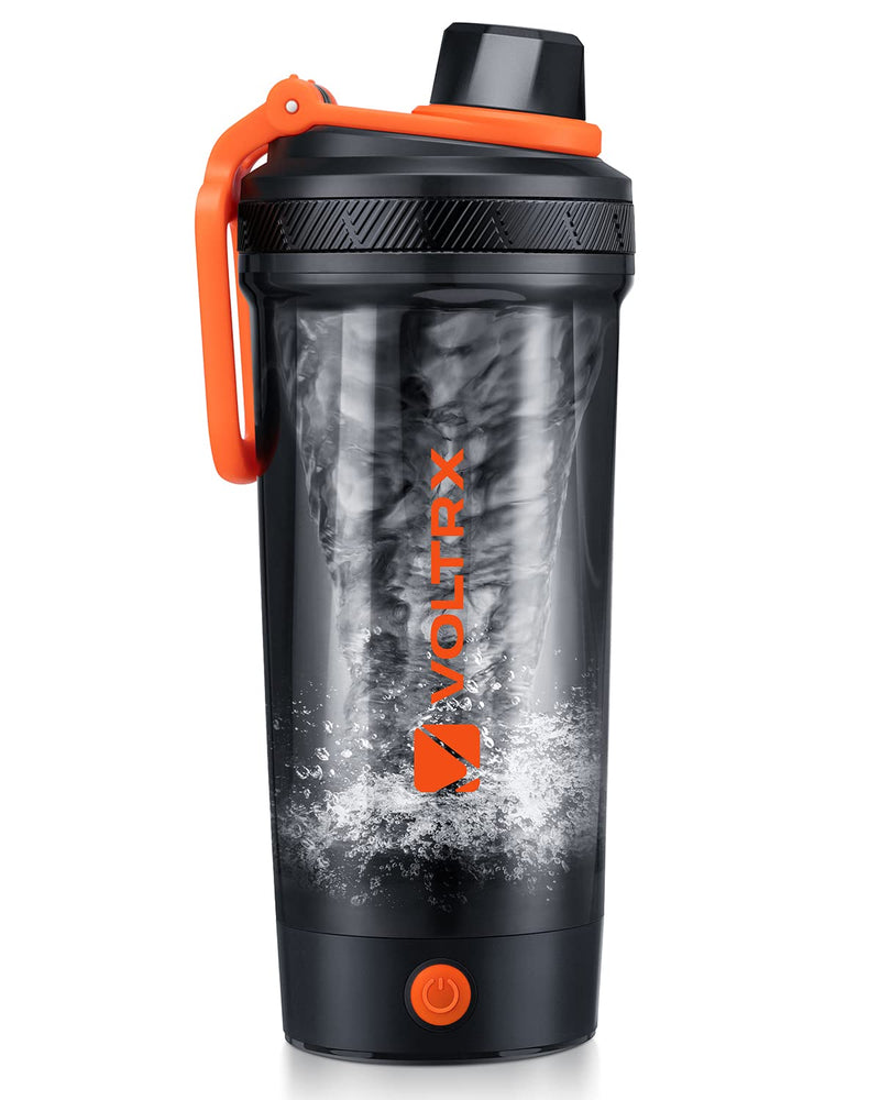 [Australia] - VOLTRX Electric Protein Shaker Bottle - USB Rechargeable Mixer Cup for Shakes and Meal Replacements, BPA-Free Tritan, 24oz orange 
