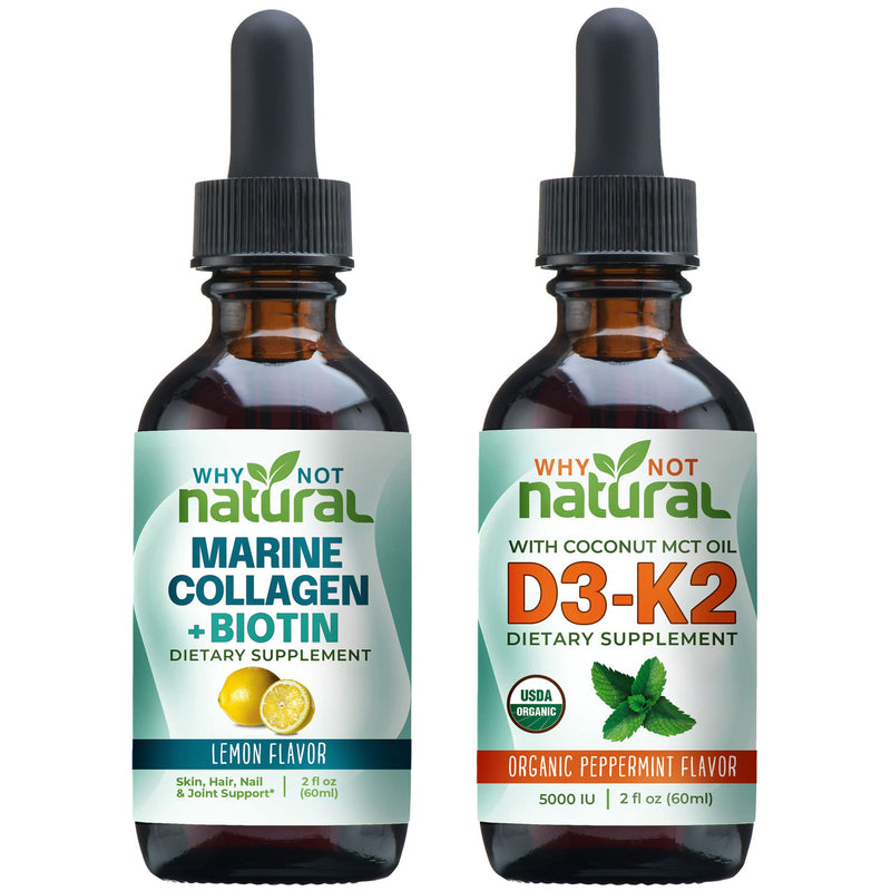 Why Not Natural Liquid Collagen and Vitamin D3 K2 Drops