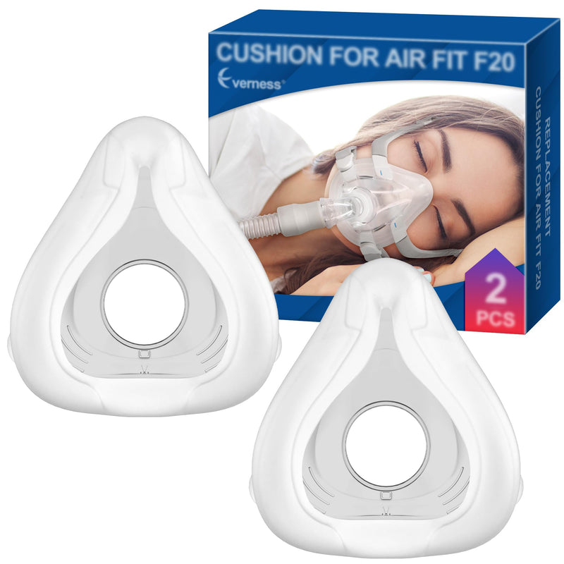 [Australia] - 2 Packs Replacement Cushion (L) for F20, Reliable Seal & Softer Fit, Compatible with Original Frame, Great-Value & Durable Replacement Supplies by Everness (L) Large 