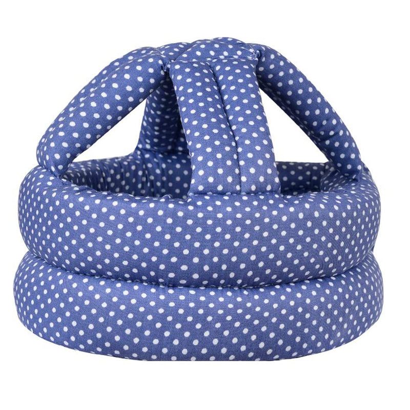 [Australia] - Baby Helmet, Baby Infant Head Helmet for Crawling, Baby Head Protector, Infant Safety Helmet & Walking Baby Helmet, for Age 6-36 months(A) Blue Dots 
