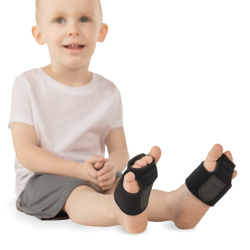 BraceAbility Toe Walking Braces for Kids - Patented Pediatric Foot Supports To Prevent Tip Toe Walking, Cerebral Palsy Equipment, Autism, ADHD, Aspergers, Youth Neurological Disorders (L - Pair) Large