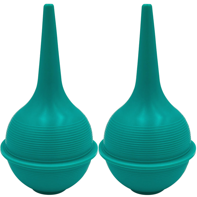 [Australia] - 2pk Sterile Ear Syringe 3oz / 90ml Green Rubber Bulb for Washing & Wax Removal Large 2.0 