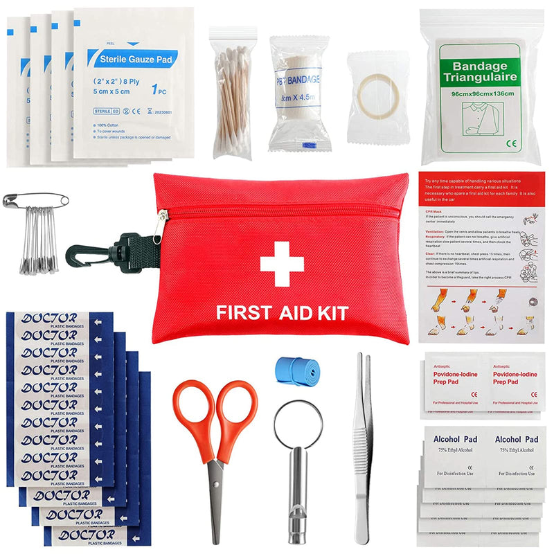 [Australia] - First Aid Kit - 97 Piece - Small Travel First Aid Kit, Ideal for Cars, Schools, Sports, Homes, Travel, Camping, Hiking style one 