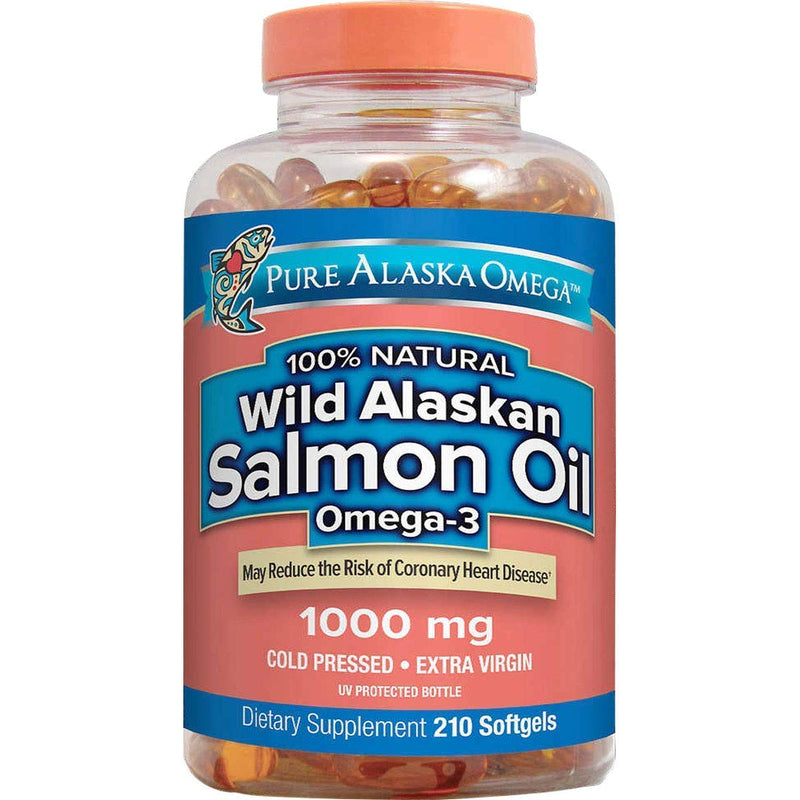 [Australia] - Pure Alaska Omega-3 Wild Alaskan Salmon Oil 1000mg 210 ct 210 Count (Pack of 1) 