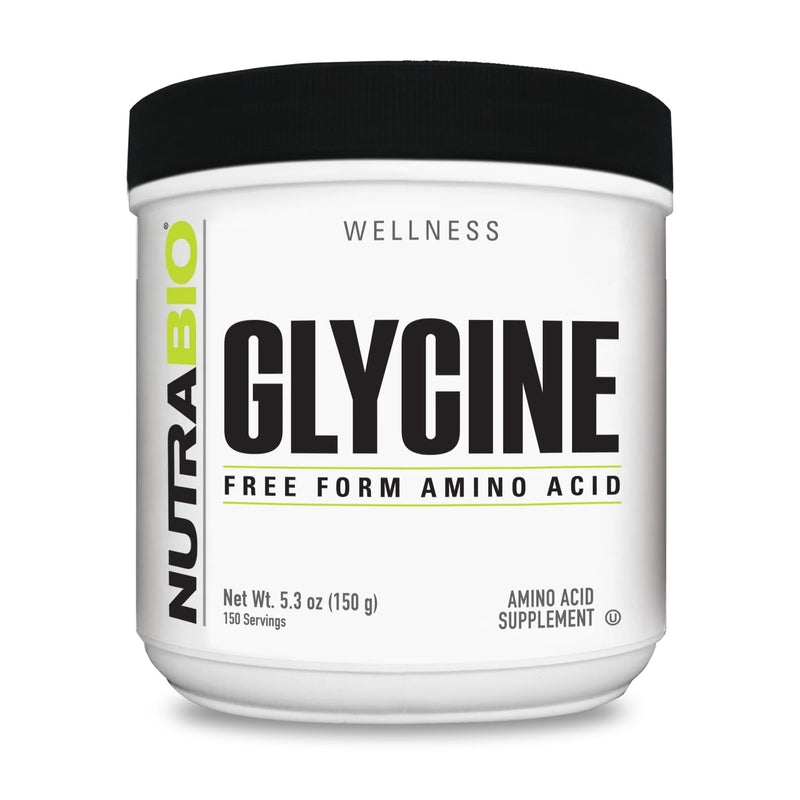 [Australia] - NutraBio Glycine Powder - Glycine Supplement- Free Form Amino Acid Supplement - 1000mg Serving - 150g, 150 Servings 