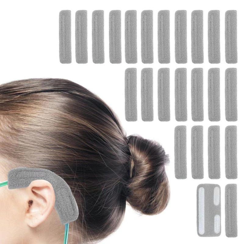 [Australia] - 24Pcs Nasal Cannula Ear Cushions, Oxygen Comfort Ear Pads, Oxygen Tubing Cover for Oxygen Users, Oxygen Supplies & Accessories Cannula to Help Relieve Ear Pain And Prevent Cheek Indentation Discomfort 24 Gray 