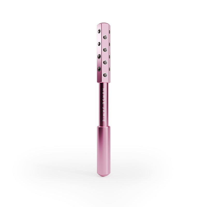 Nurse Jamie Uplift Facial Massaging Beauty Roller - Facial Massager with 24 Stones for Sculpting, Firming & Reducing Puffiness Rose Gold