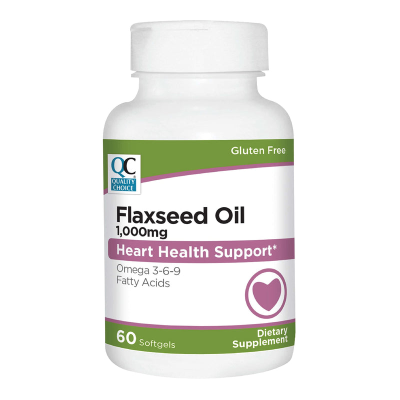 [Australia] - Quality Choice Flaxseed Oil 1000 mg Softgels ‚Äì Cold Pressed, Plant-Based Source of Omega Fatty Acids ‚Äì 120 Easy-to-Swallow Softgels ‚Äì No Artificial Colors or Preservatives 1 