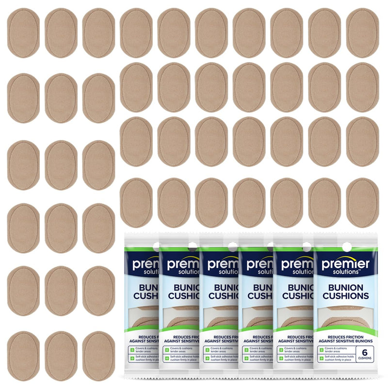 [Australia] - Bunion Pain Relief Pads, Moleskin Guards for Shoes, Protects Feet for Men and Women, Reduces Friction, Self-Stick Adhesive, All Day Water Resistant Protection 36 Count (6 Packs of 6) 