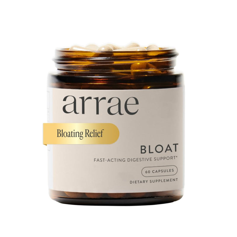 [Australia] - Arrae Fast-Acting Bloating Relief Digestive Enzymes, All Natural Bloat, Gas & Indigestion Relief Capsules, 60 Count 60 Count (Pack of 1) 