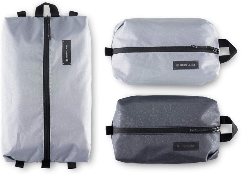 HEIMPLANET Original | HPT Carry Essentials - PACKING CUBES | Set of 3 Packing Organizers | 1x 4L Volume and 2x 2L Volume | Supports 1% for The Planet