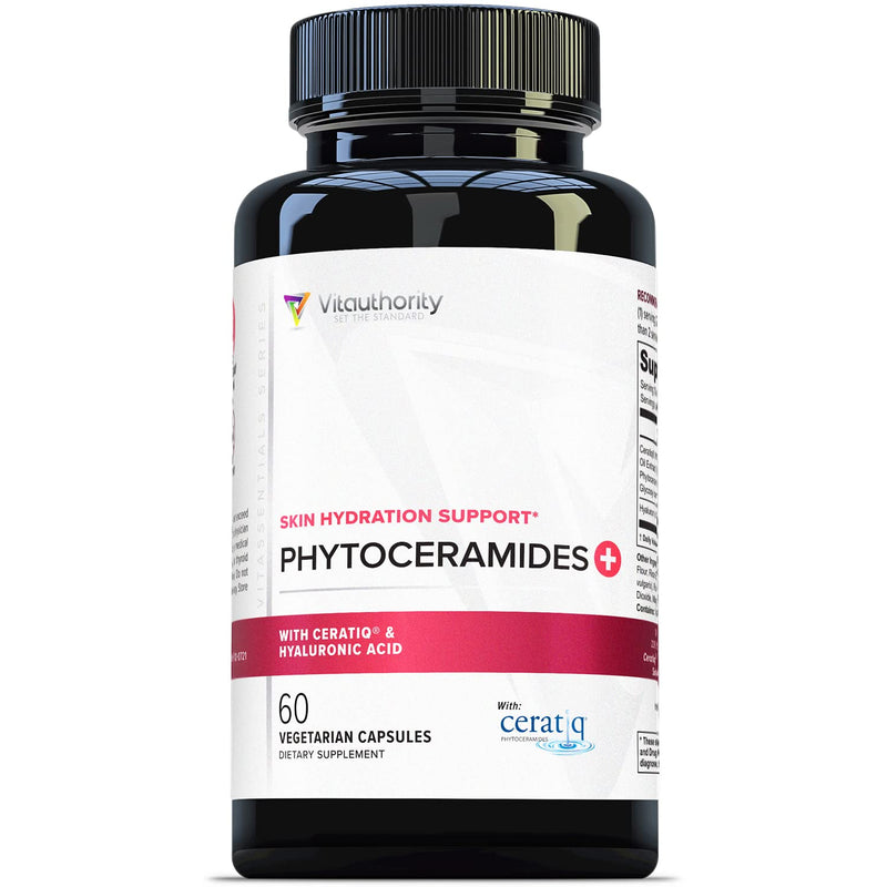 [Australia] - Hydrating Anti Aging Phytoceramides Supplement - Clinically Proven Ceratiq Ceramides Supplement with Hyaluronic Acid and Phytoceramides 700mg - Skin Barrier Repair Itchy Dry Skin Supplement for Women 