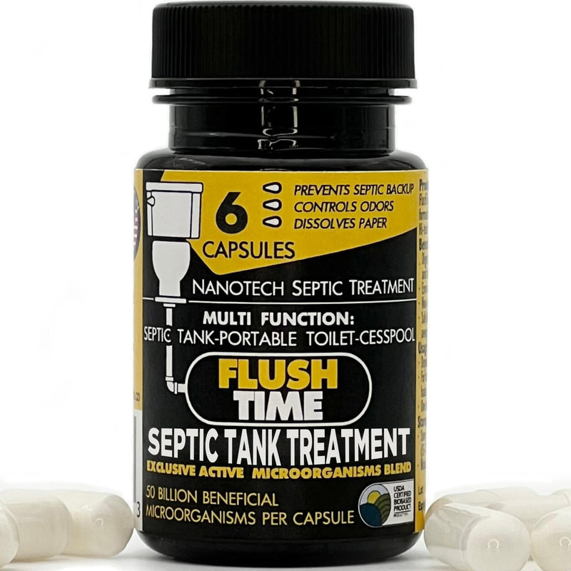 [Australia] - Septic Tank Treatment Pods Alt | 6 Month Supply | Cesspool Treatment, Septic Bacteria, Septic System Treatment, Septic Field Rejuvenator, Odor Control, Safe Dissolvable Easy Flush | Made In The USA 6 Count (Pack of 1) 