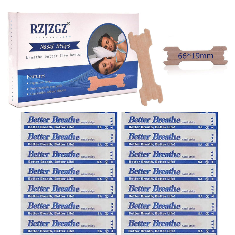 [Australia] - Large Better Breathe Nasal Strips to Reduce Snoring Works Instantly to Improve Sleep, Relieve Nasal Congestion Due to Colds & Allergies (60 Pack) 60 Pack 