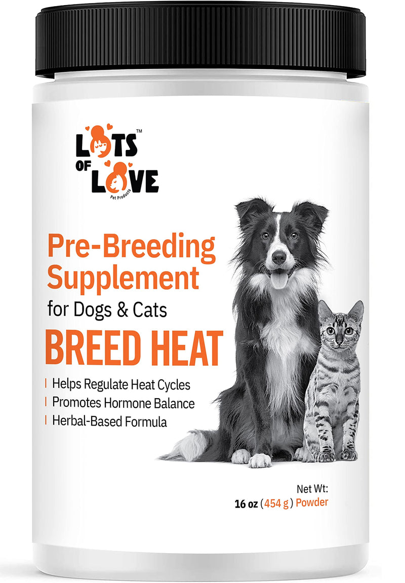 Breed Heat - Breeding & Reproductive Supplement for Dogs & Cats (Formerly Thomas Labs, Same Product) - 16 oz Powder - PawsPlanet Australia