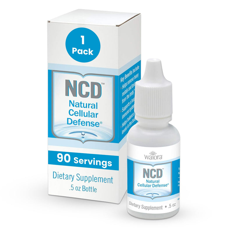 Natural Cellular Defense (NCD) Liquid Supplement, Advanced Mineral & Botanical Formula, Daily Immune & Cellular Wellness, Easy Absorption Drops, pH Balance, Cleansing (One .5 oz Bottle, 90 serv.) 1