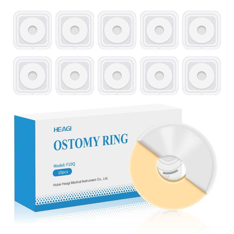 [Australia] - 10PCS Ostomy Barrier Rings, Ostomy Supplies, 2mm Thickness Moldable Ostomy Rings Medical Grade Hydrocolloid Adhesive Barrier Rings Better Seal for Ostomy Bags (Box of 10) 2mm Ostomy Barrier Rings 