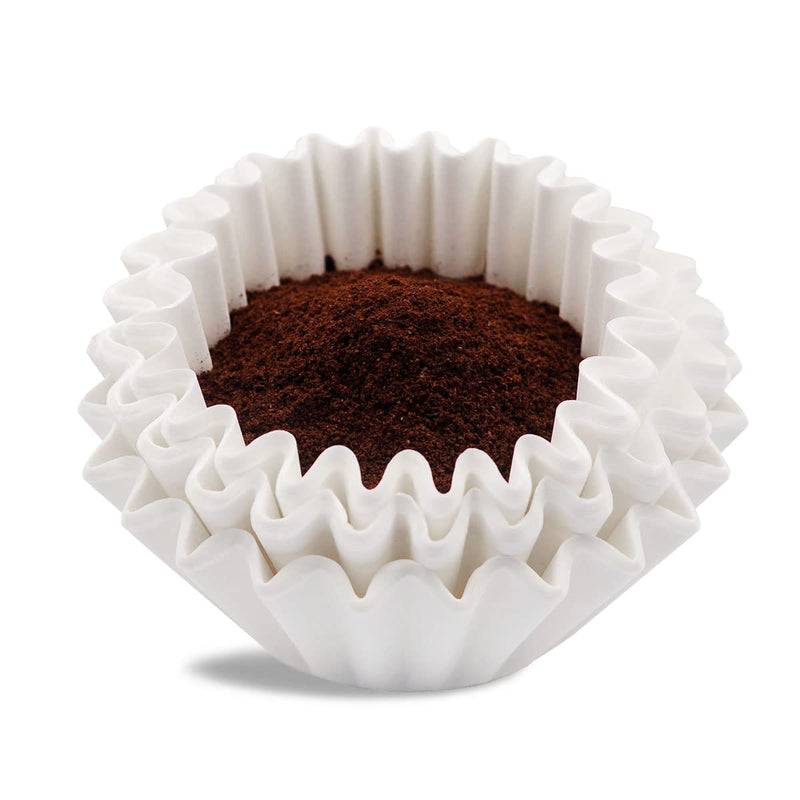 [Australia] - Coffee Filters 8-12 Cup, 7.875 inch x 3.25 inch, 100 Count Basket Coffee Filters, White Disposable 8 to 12 Cup Coffee Filter Paper White 100 Count 