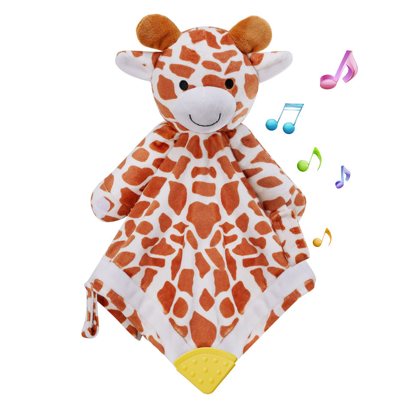 [Australia] - BEREST Baby Sound Sleep Soother Giraffe- White Noise and Lullaby Infant Sleeping Aid with Cry Sensor at Nap Time Routine,Awesome Baby Gift Portable Plush Toddler Snuggle Toy Coffe brown 